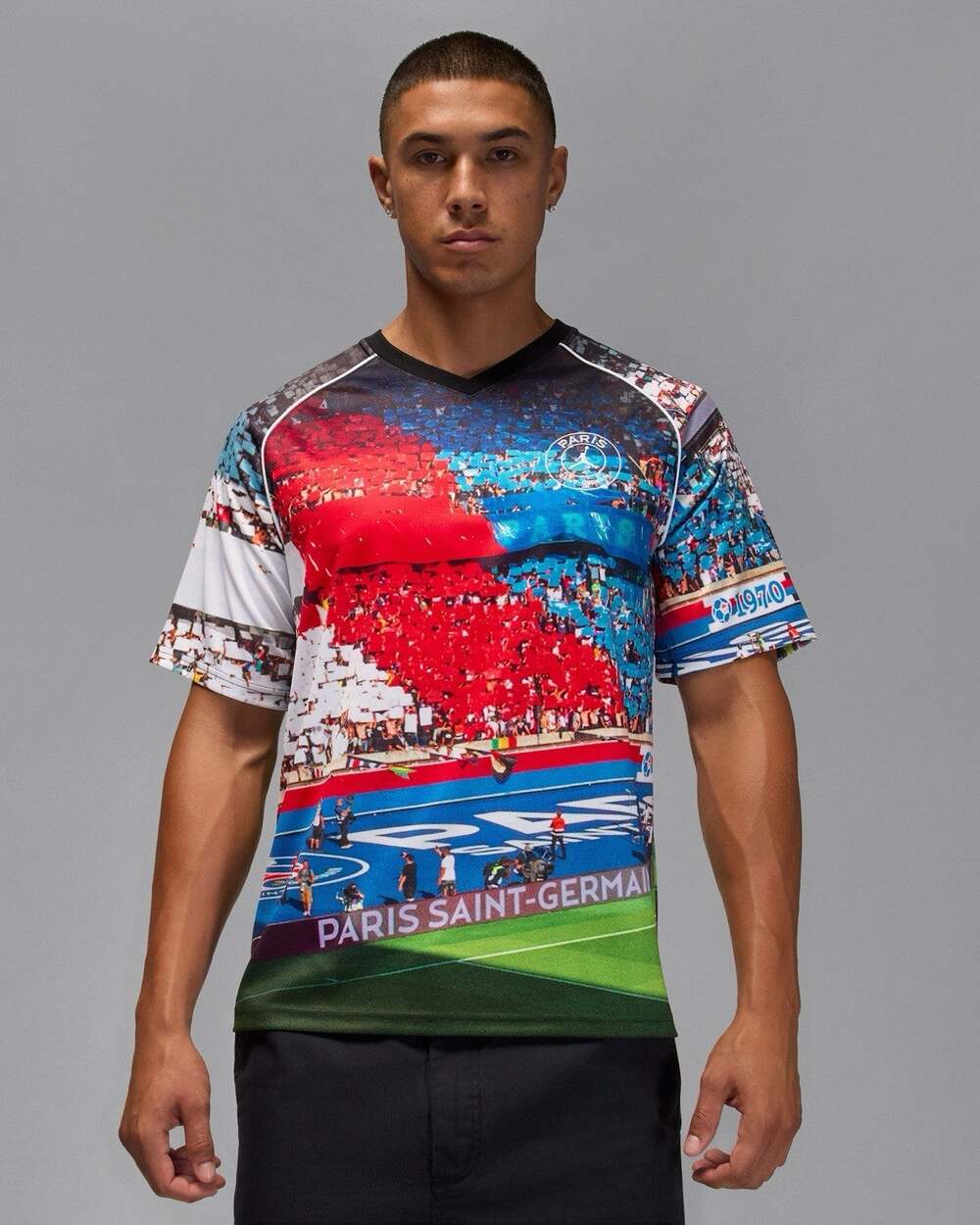 Nike Jordan Paris Saint Germain Men’s PSG Jersey All Over Print Top Size XL